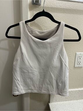 lululemon athletica White Scoop Neck Athletic Tank